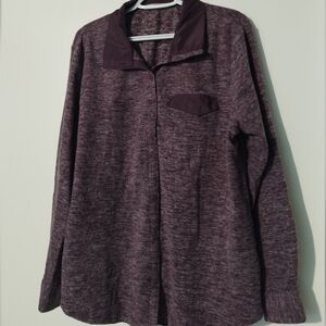 Lee Riders Maroon Long Sleeve Top